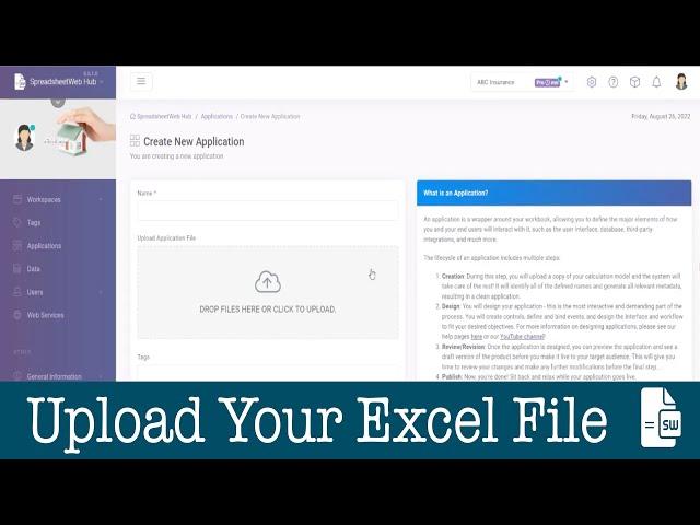 Uploading your Excel File to SpreadsheetWeb Hub