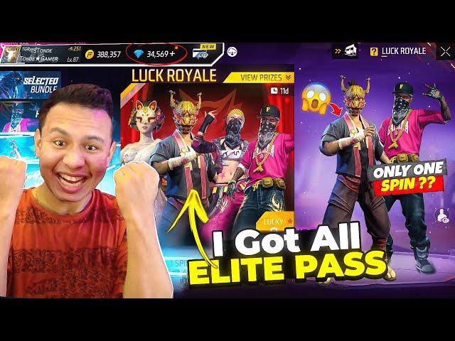 Finally All Old Elite Pass Return in Free Fire  34000 Diamonds  Spin in New Hall of Elites Event