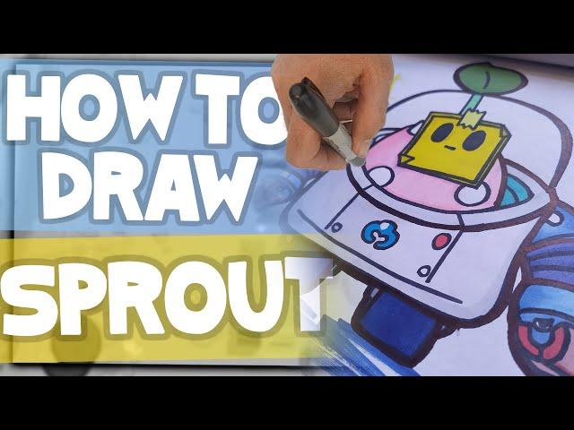 How To Draw SPROUT - Brawl Stars / Lexton Art