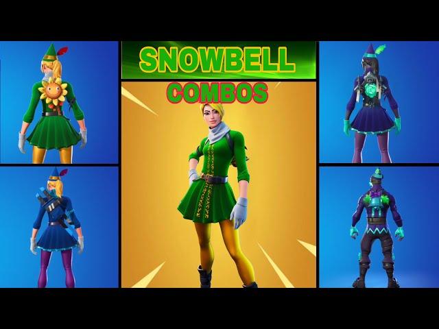 BEST SNOWBELL SKIN COMBOS | Snowbell *Female Codename Elf* Overview & Combos | Fortnite