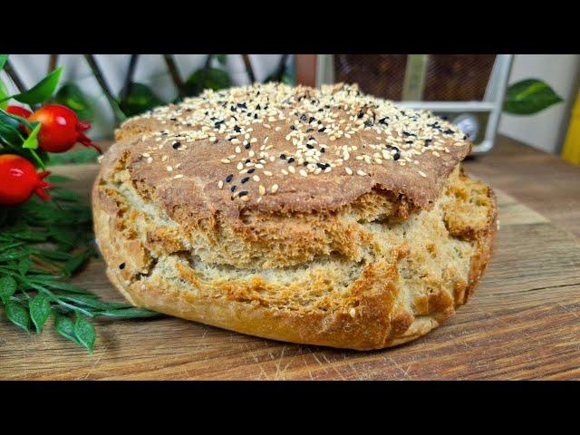 MAKE BREAD IN 3 MINUTES. With this recipe there is no kneading, no waiting, no shaping.