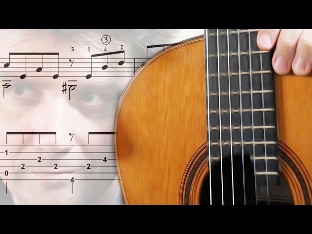 TUTO - MARIA HELENA (Score + tab) FingerStyle Guitar