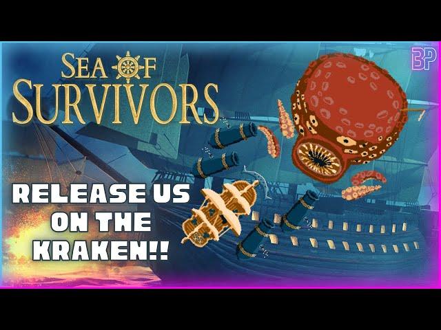 RELEASE THE KRAKEN Sea of Survivors is Here!! | Pirate Bullet Heaven Horde Survival