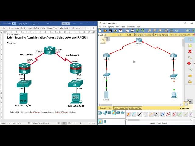 PART1   Lab   Securing Administrative Access Using AAA and RADIUS