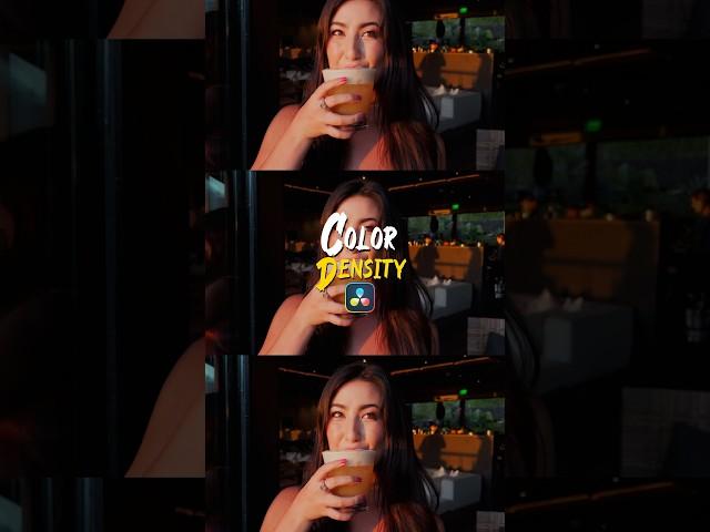 Color density in DaVinci Resolve