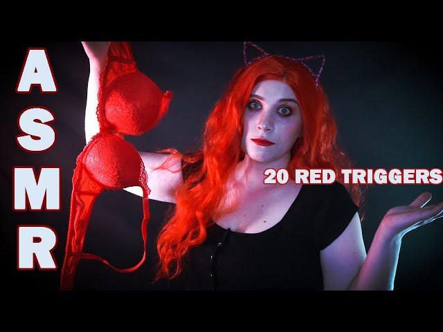 • АСМР 20 КРАСНЫХ ТРИГГЕРОВ ДЛЯ ТЕБЯ ️| ASMR 20 RED TRIGGERS FOR YOU ️| TINGLES | МУРАШКИ •