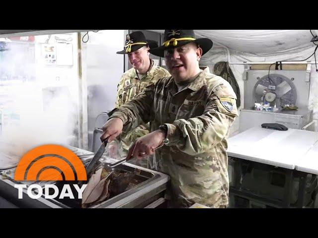 How US troops celebrate Thanksgiving while stationed abroad