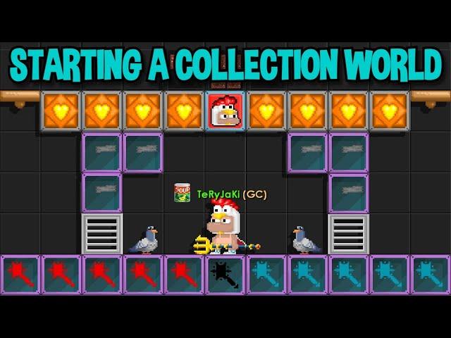 Starting (SUPER RARE) Collection World in Growtopia...