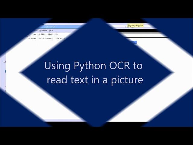 Reading Words in a Picture with Python OCR