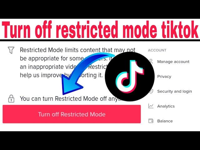 How to turn off restricted mode tiktok| tiktok setting restricted mode kaise band kre tarika