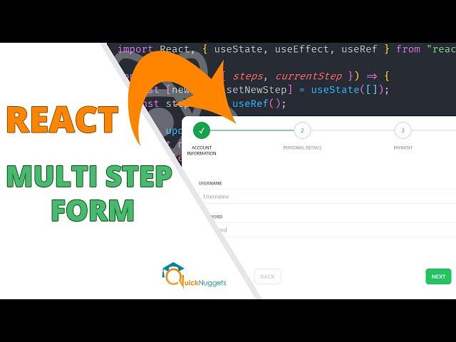 Multi-Step Form with React and Tailwind CSS (Customizable)