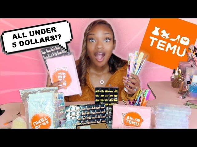 HUGE TEMU Beginner Nail Haul! | Affordable nail supply haul