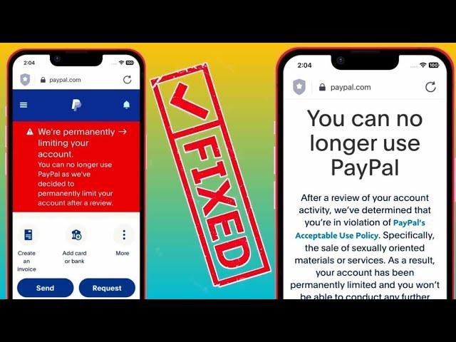 How to Restore Paypal Permanent Limited Account - The Sale of Sexually oriented material or Services