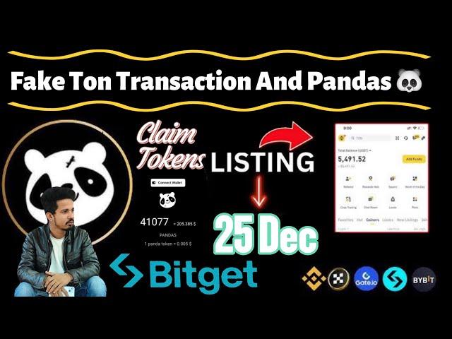 Pandas Listing And Withdrawal Tokens Neelaky Free Ton Transaction  !! Pandas New Update Today