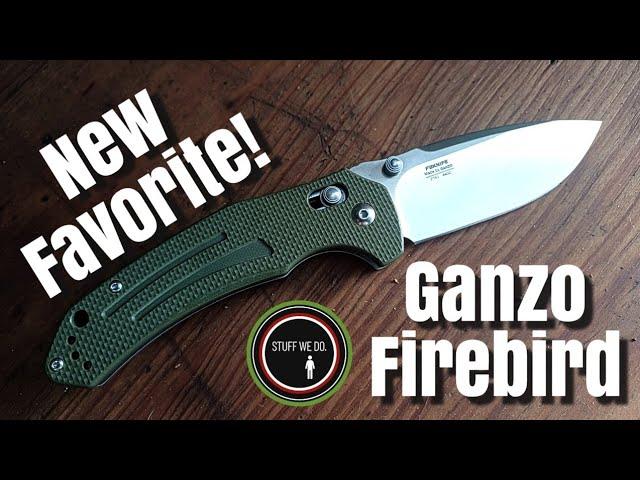 Firebird by Ganzo F7611. My new FAVORITE Ganzo knife, with a Crossbar Lock.