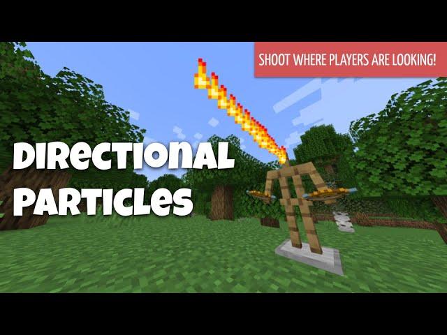 Shoot particles ANY direction | Minecraft command tutorial