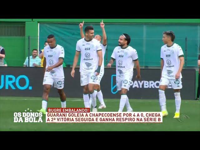 Análise Chapecoense 0 X 4 Guarani (17/08) - 19/08/2024 - Os Donos da Bola