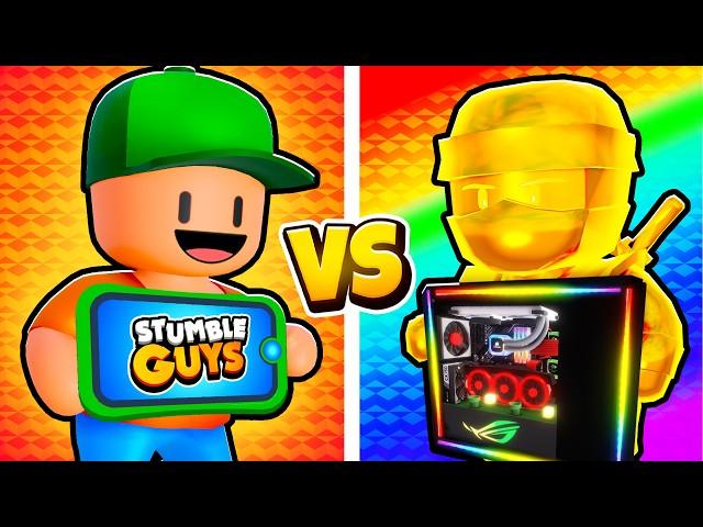 MOBILE vs PC in Stumble Guys!