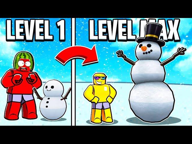 Building the ULTIMATE SNOWMAN In ROBLOX