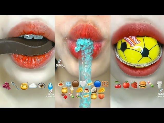 Makan Makanan Sesuai Emoji  Part. 2 Tiktok makan makanan sesuai emoji || nadiffa