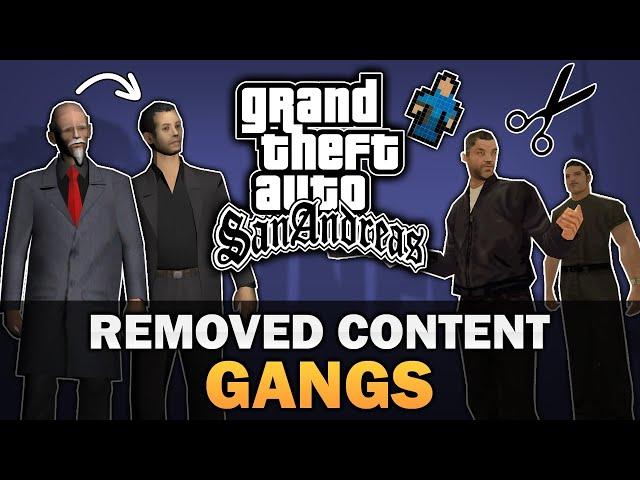 GTA SA - Removed Content - Gangs [Text video]