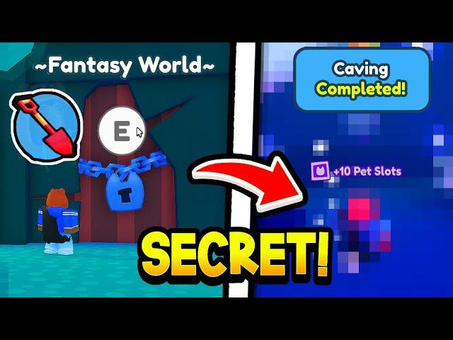 How to UNLOCK *SECRET CAVE DOOR* in Fantasy World Pet Simulator X Without Ban! (Anniversary Update)