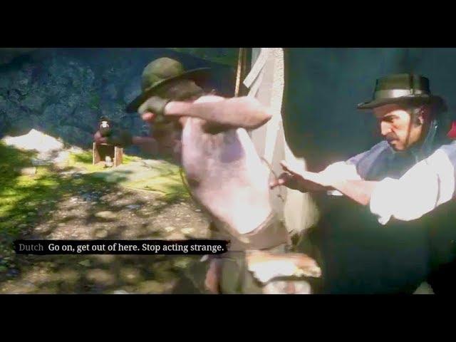 Dutch kicked out Arthur from the tent | Funny Moments & Glitches RDR 2 | RDO