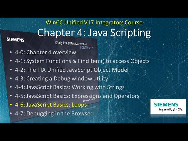 WinCC Unified v17 # 15: JavaScript Basic Loops   #WinCCGURU