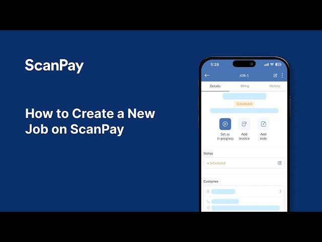 How to Create a New Job on ScanPay | Job Management Made Easy