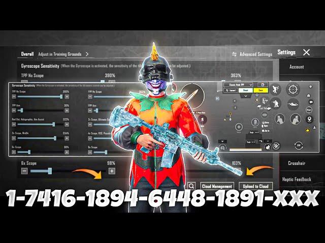 NEW UPDATE 3.4BEST SENSITIVITY CODE + CONTROL SETTINGS BGMI/PUBG MOBILE