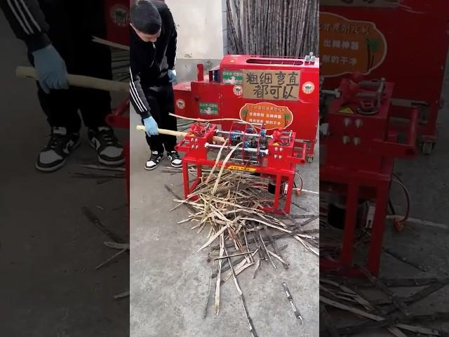 A machine that strips tree bark to make furniture.