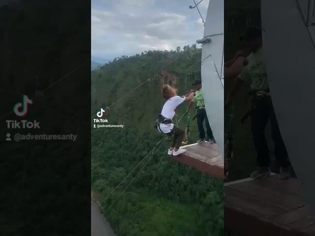 Bungy Jump and Swing #flips #thecliffnepal #adventuresanty