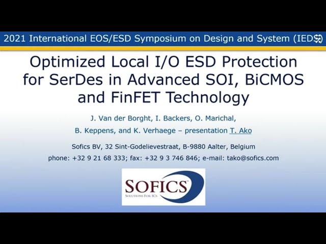 Optimized Local I/O ESD Protection for SerDes In Advanced SOI, BiCMOS and FinFET Technology