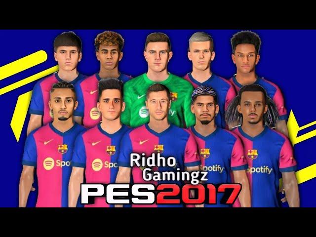 FACEPACK FC BARCELONA 2025 NEW UPDATE FOR PES 2017 PATCH T99!!