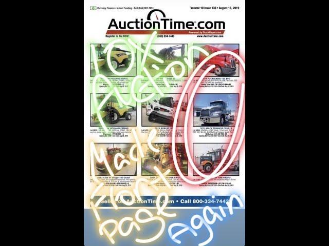 AuctionTime TractorHouse MachineryTrader TruckPaper 10X AUCTION