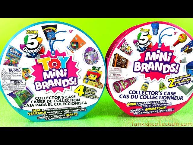 Toy Mini Brands Collector Case Surprise & Zuru Shopping Mini Brands Collector Case Mystery Minis