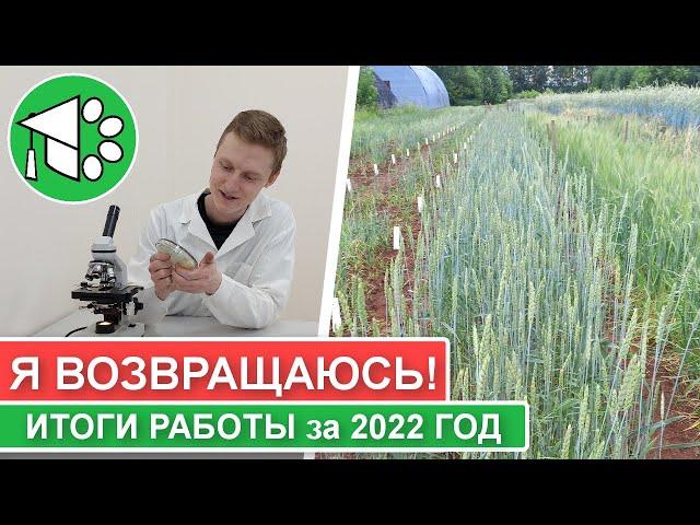 Я ВОЗВРАЩАЮСЬ!| Итоги научной работы за 2022 год | Триходерма в защите растений от фузариоза