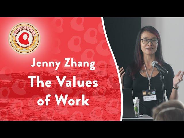 The Values of Work | Jenny Zhang | Monktoberfest 2024