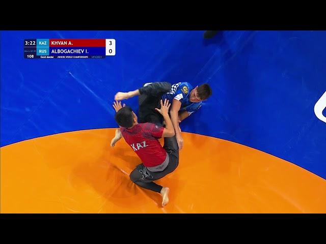 GOLD Men's GP No-Gi - 69 kg: A. KHVAN (KAZ) v. I. ALBOGACHIEV (RUS)