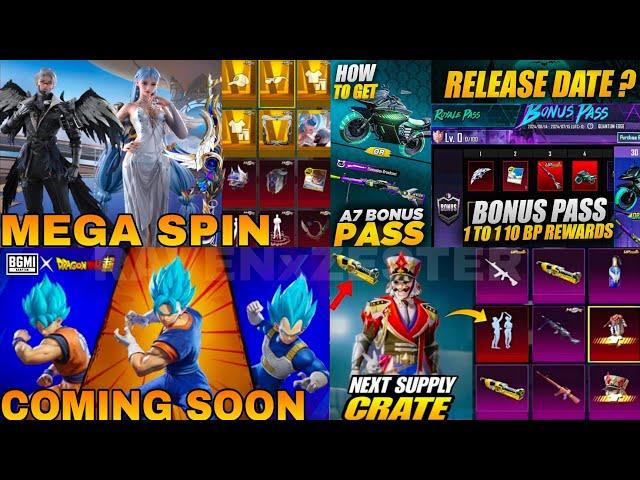  Next Supply Crate BGMI | Next Mega Spin Akm Gun Skin BGMI | New Bonus Royal Free Dp 28 & Bike Skin