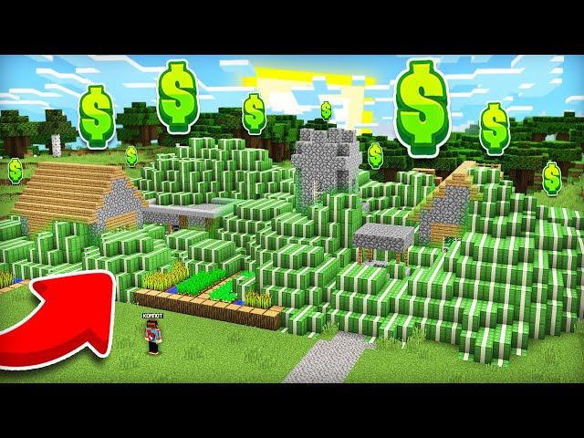 ТЕПЕРЬ НАША ДЕРЕВНЯ ЗАСЫПАНА ДЕНЬГАМИ В МАЙНКРАФТ | Компот Minecraft