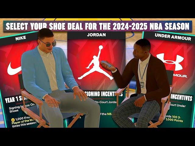 NBA 2K25 MyCAREER - First Endorsement + Shoe Deal!