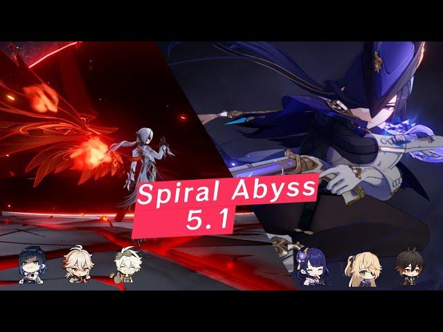 C0 Arlecchino Hypercarry & C0 Clorinde Mono Electro | Spiral Abyss 5.1 | Genshin Impact