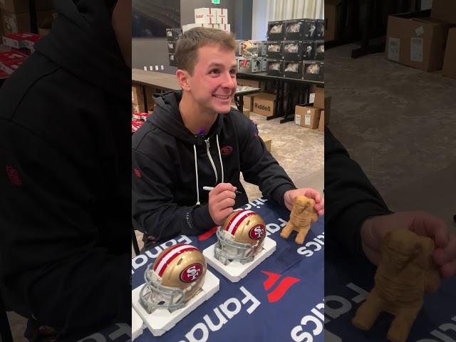 We almost got away with it  #sports #nfl #signings #WillTheySign #autograph #brockpurdy #49ers