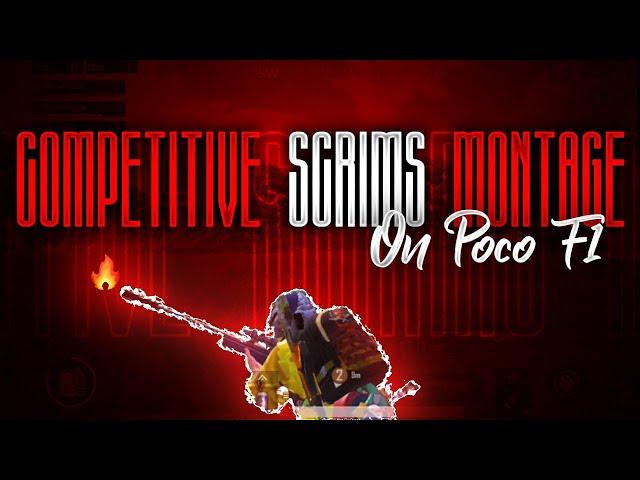  Competitive Scrims Montage On Poco F1 - PUBG Mobile ️