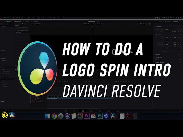 Davinci Resolve How to do a Logo Spin Intro Reveal