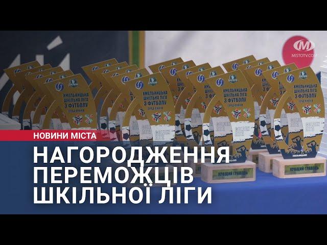 Нагородження переможців Шкільної ліги