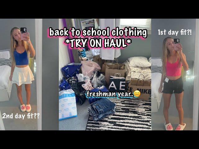 back to school clothing *TRY ON HAUL* (freshman year..)