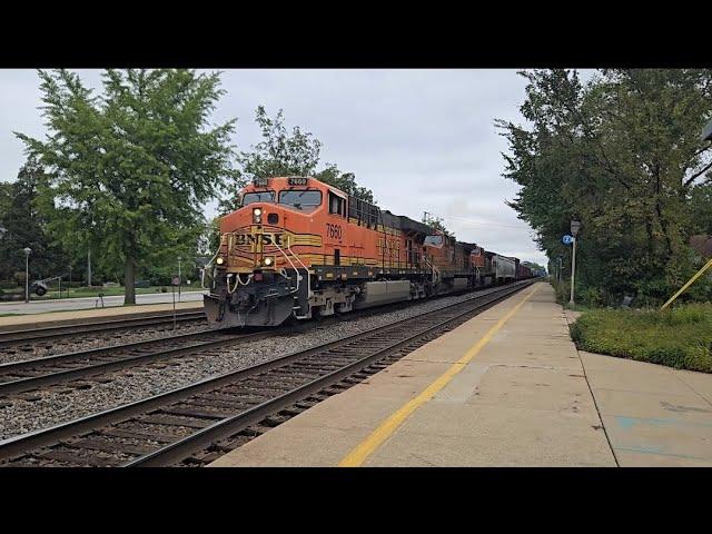 BNSF Manifest with classic power goes through Brookfield IL 09/29/2024