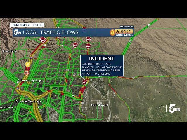 Accidents are taking place all over the roads across Colorado Springs